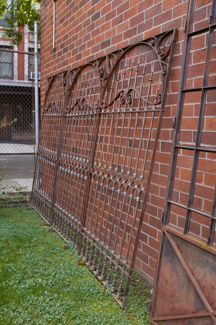 19th Century Chilean Iron Gates, Set of Three In Excellent Condition For Sale In New York, NY