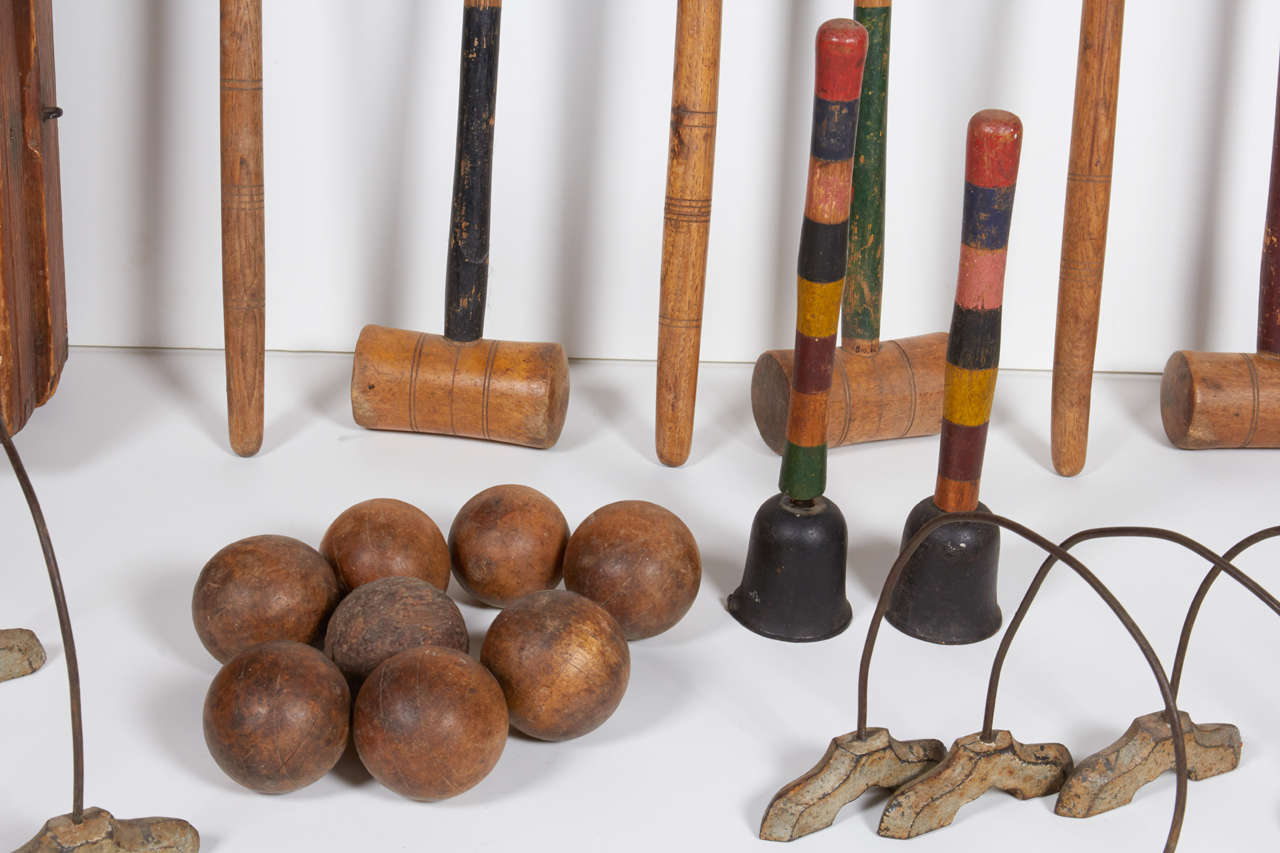 Indoor Croquet Set at 1stDibs tabletop croquet set