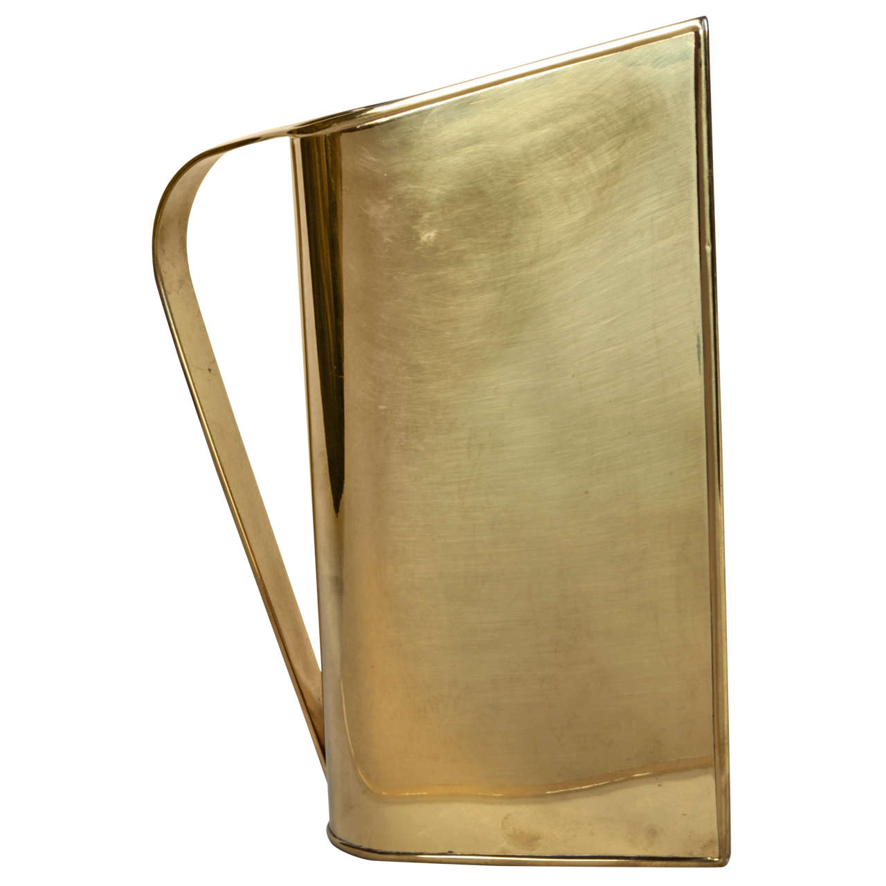Peter Muller-Munk Rare Brass Normandie Pitcher for Revere c.1935 For Sale