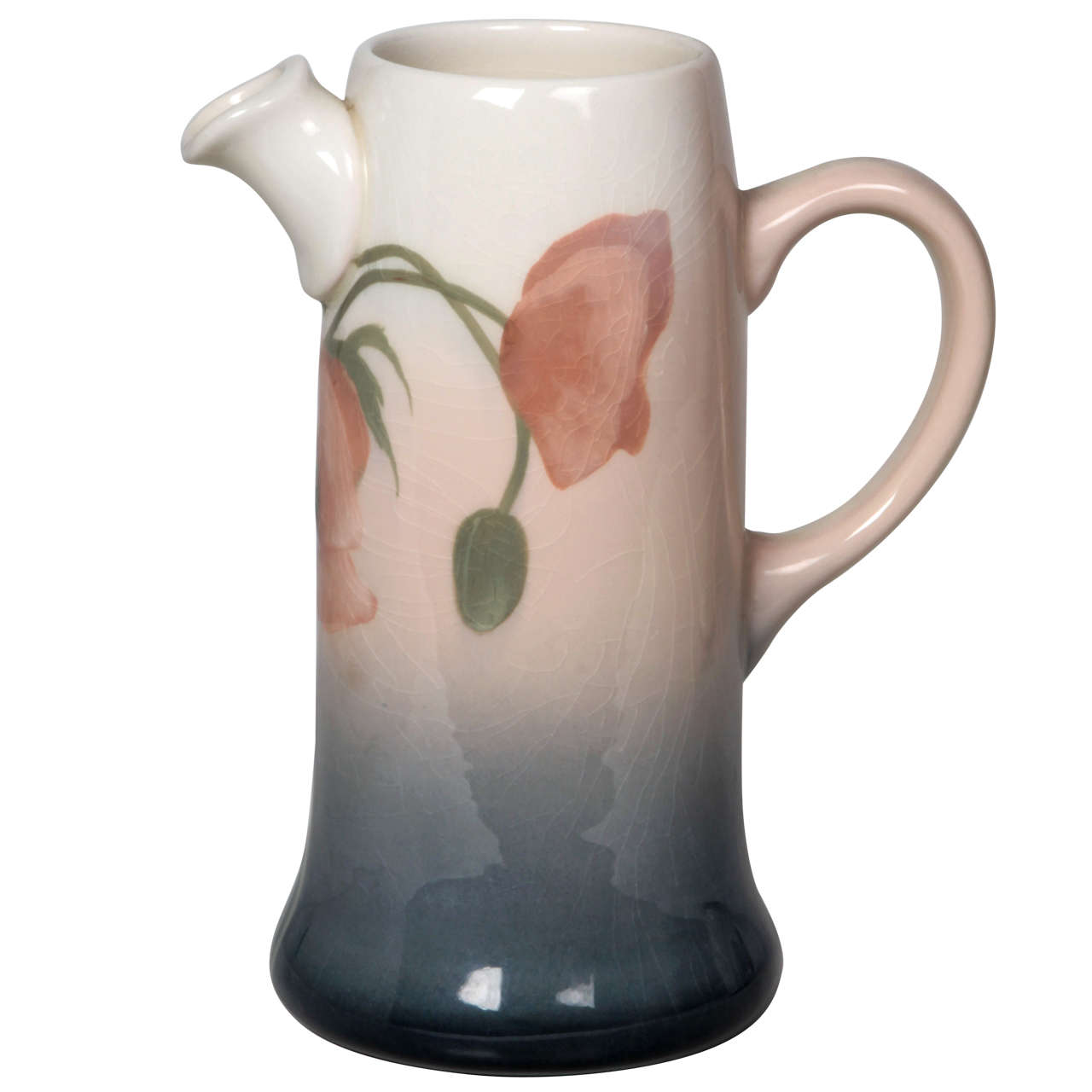 Sara Sax / Rookwood Pottery Art Nouveau "Poppy" pitcher 1906 For Sale