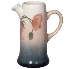 Antique Sara Sax / Rookwood Pottery Art Nouveau "Poppy" pitcher 1906