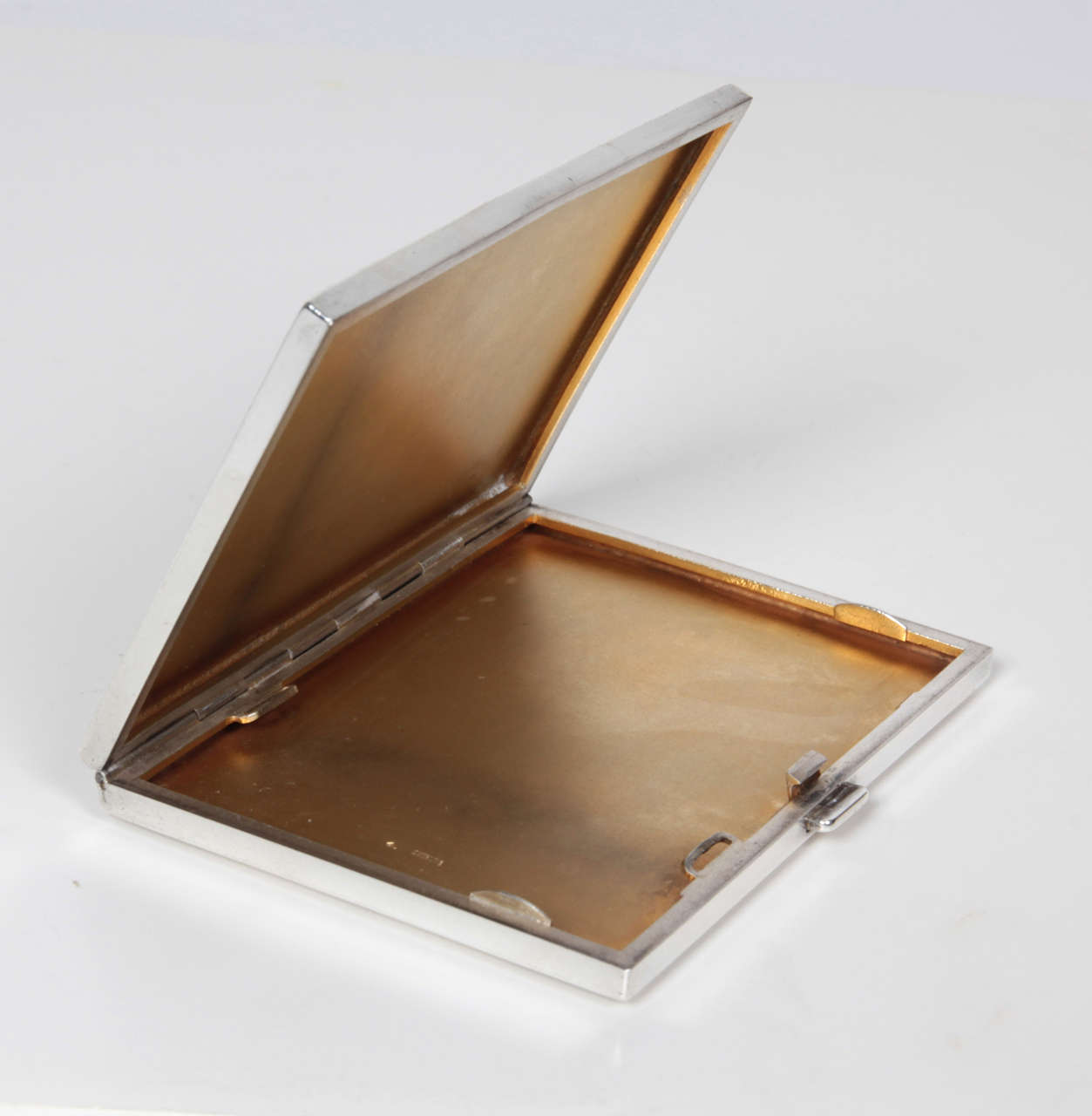 Paul Laszlo Rare Art Deco Enameled Sterling Cigarette Case c.1925 In Excellent Condition For Sale In New York, NY