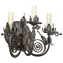 French Iron Handmade Single Sconce