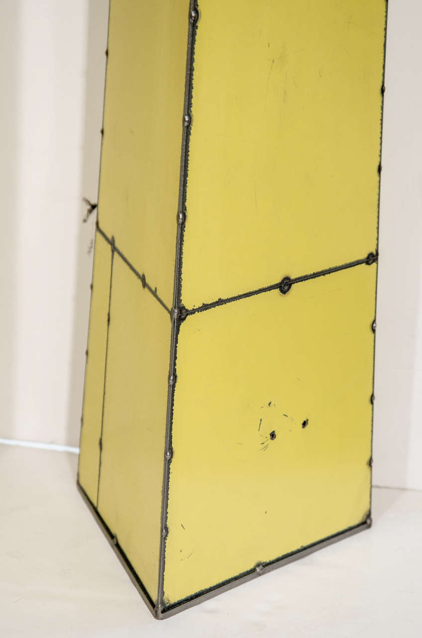 Mid-20th Century Painted Metal Plinths, Set of 3 For Sale