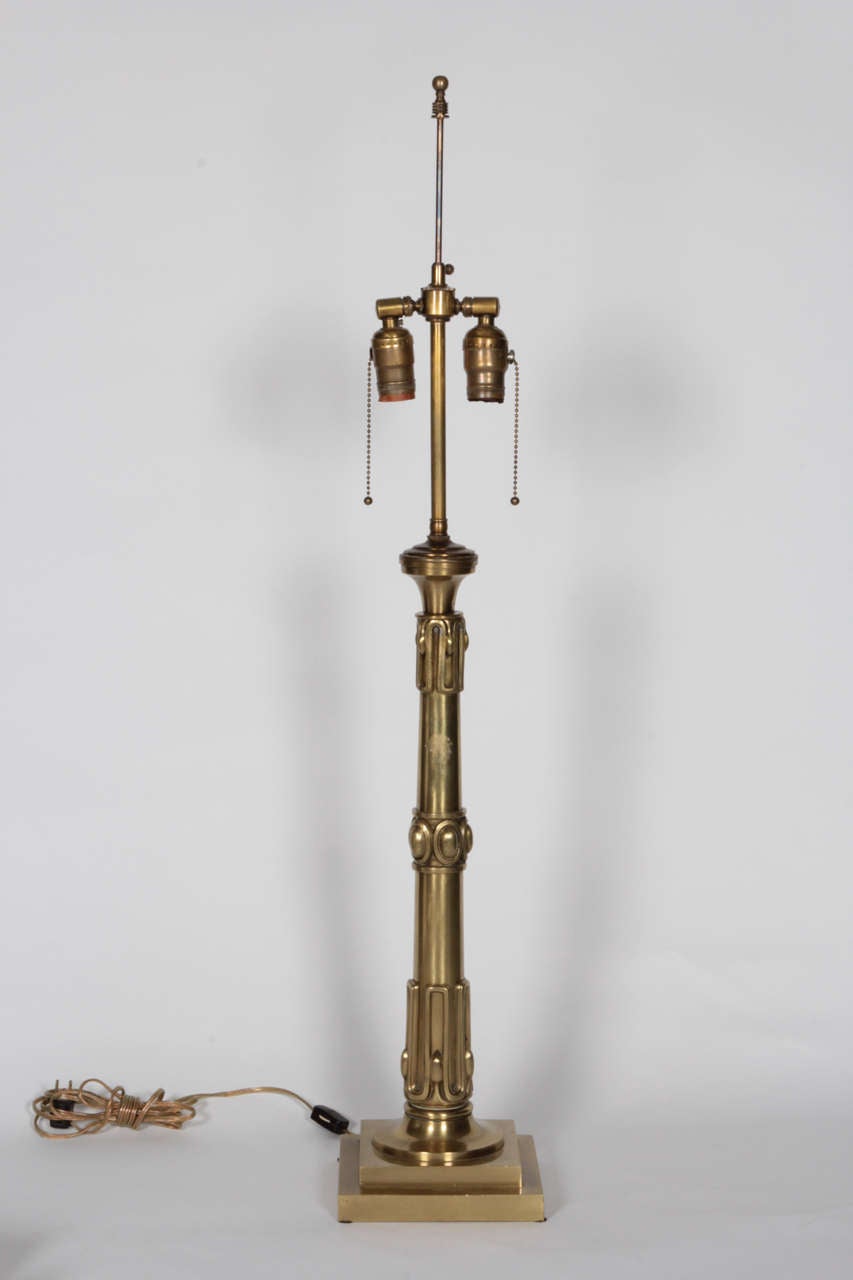 19th Century Bronze Converted  Astral Lamp Bases