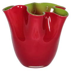 Italian Red & Green Vase 10