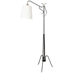 Iron and Brass Reading Lamp