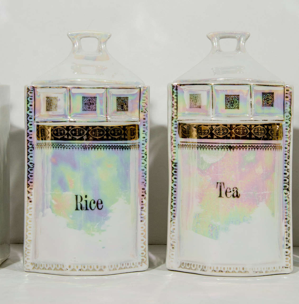 mother of pearl canister set