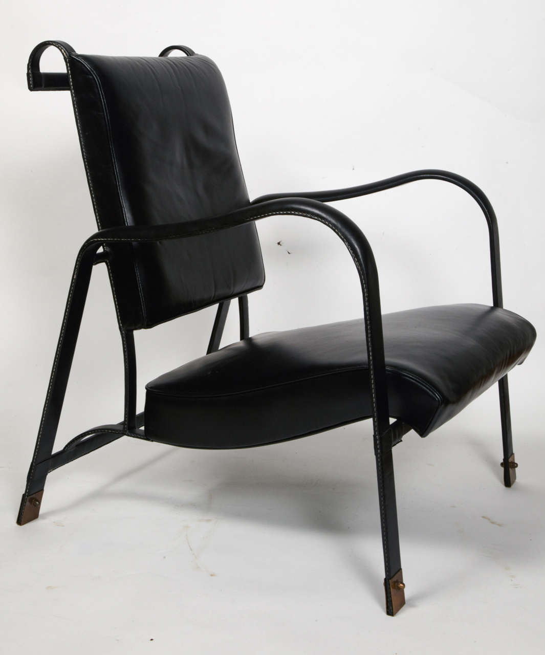 French Nice pair of armchairs by Jacques Adnet