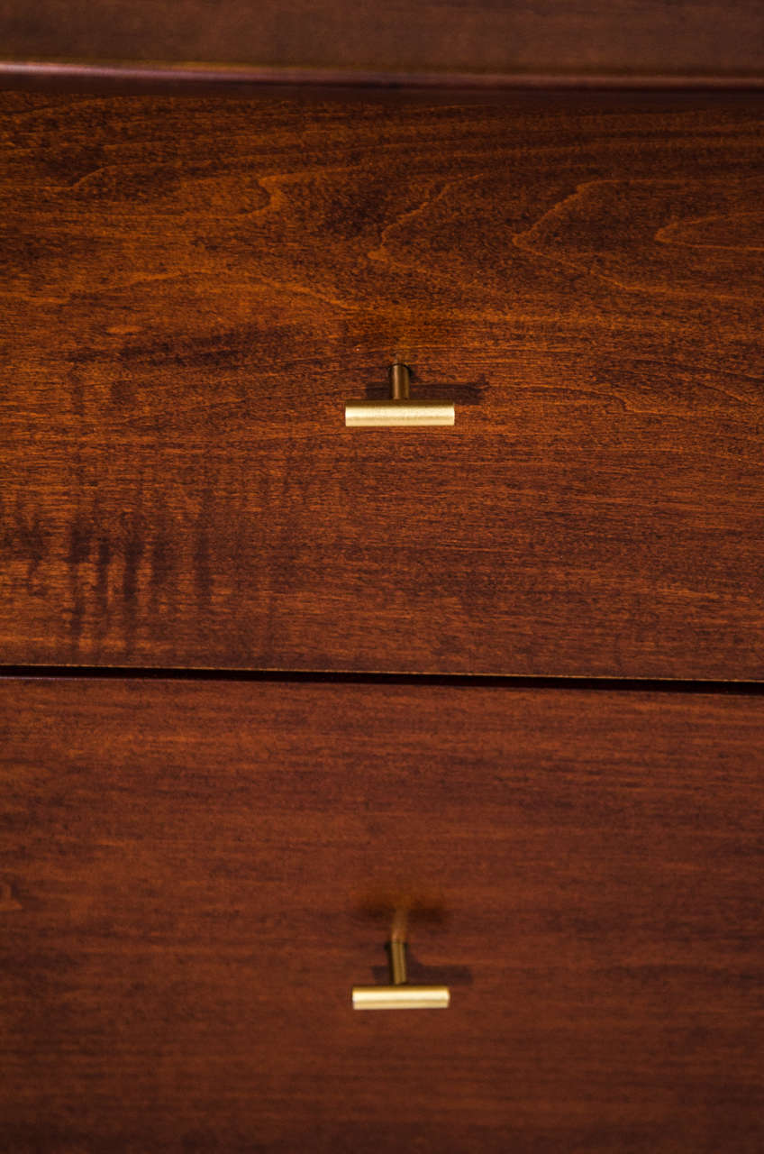 American Paul McCobb Desk with Rare Brass Pulls