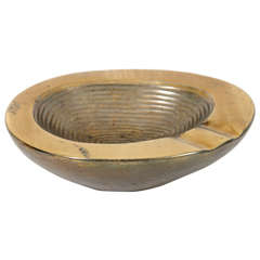 Ben Seibel For Jenfredware Brass Ribbed Tray