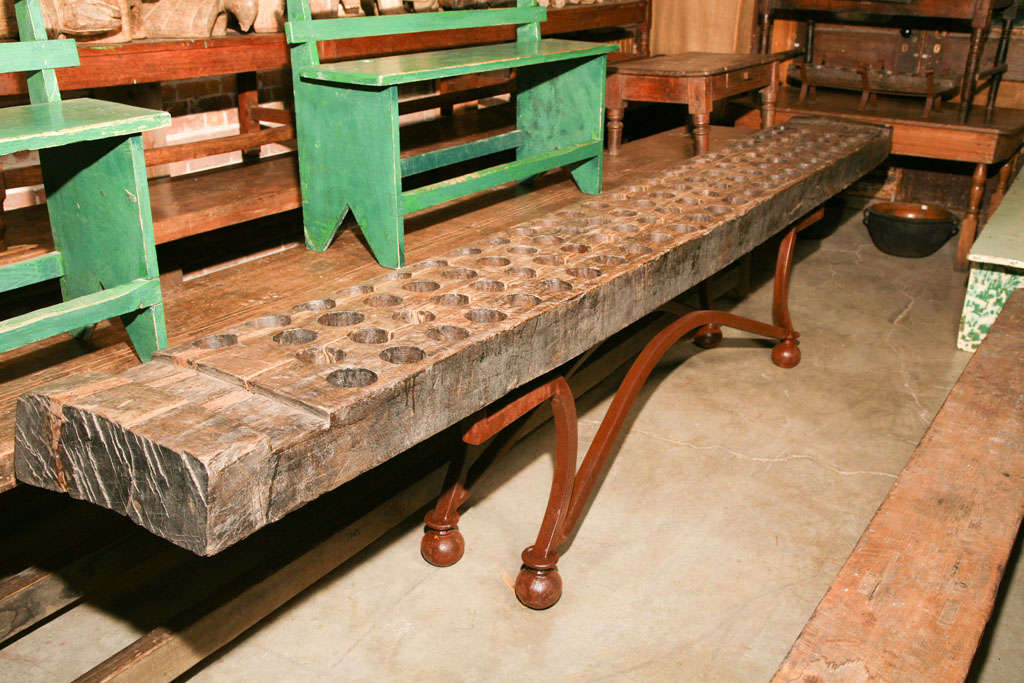 SUGAR CANE MOLD ON CONTEMPORARY BASE