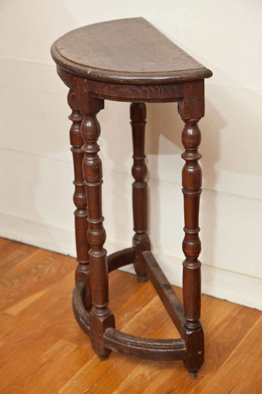 Charming Small Demilune Table For Sale 4