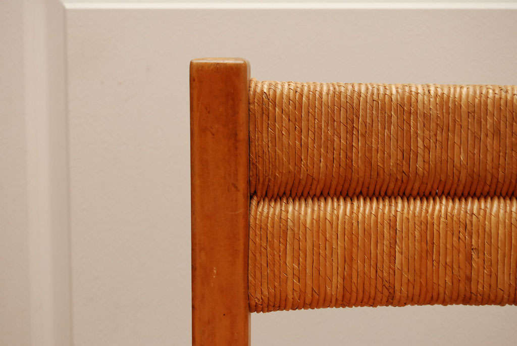 Oak Dining Chair with Rush Seat