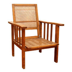 French Oak Lounge Chair