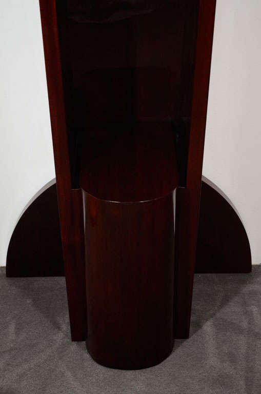 20th Century Modernist Mahogany Pedestal