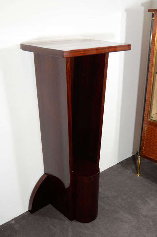 Modernist Mahogany Pedestal 1