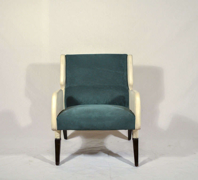 Italian Pair of Gio Ponti Armchairs 