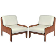 Pair Marco Zanuso Lounge Chairs