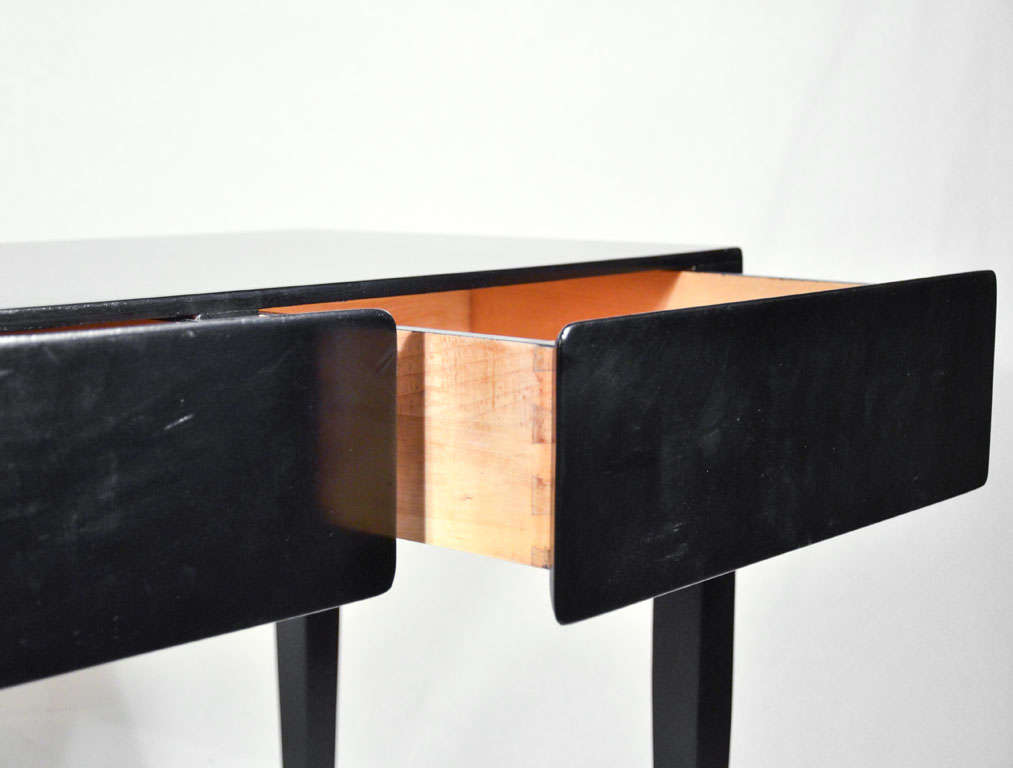 Pair Gio Ponti  Black Lacquared Toilettes In Excellent Condition In Rome, IT