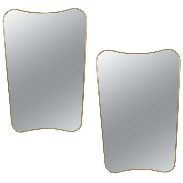 Pair Of Gio Ponti Mirror From Hotel Bristol