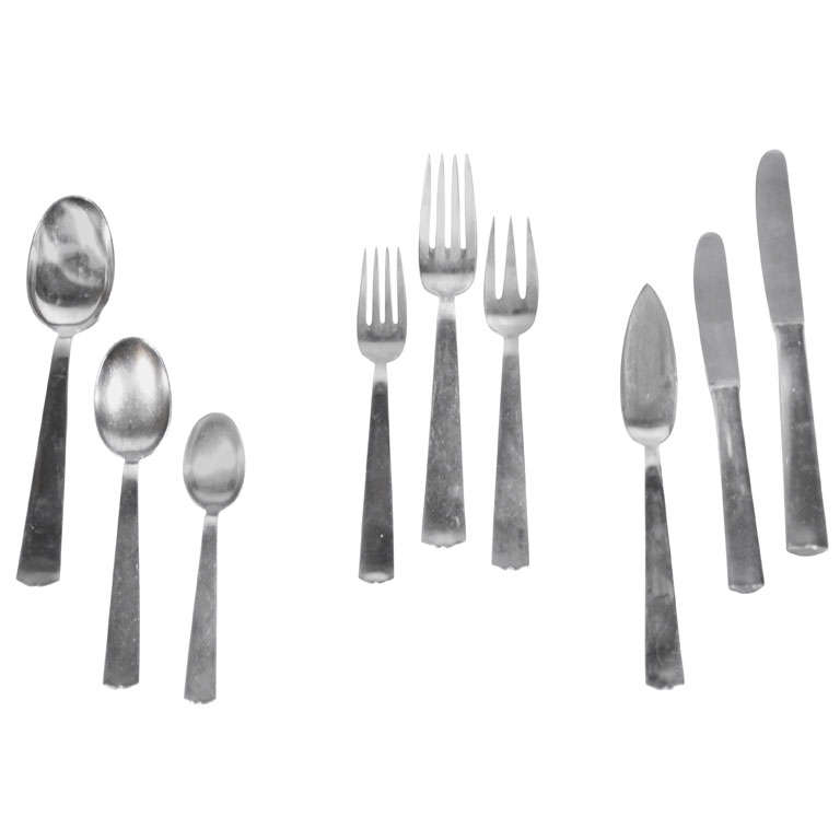 Gio Ponti Flatware Set For 6 (54 Pieces) For Sale