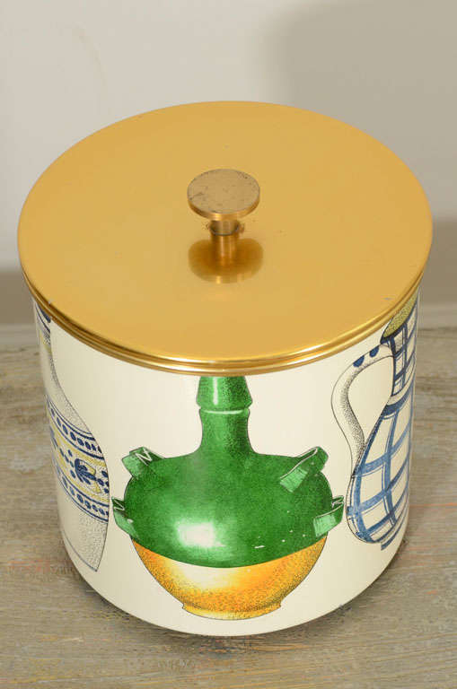 Piero Fornasetti Ice Bucket In Excellent Condition In New York, NY