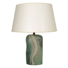 A C & G American Ceramic Table Lamp Base 7