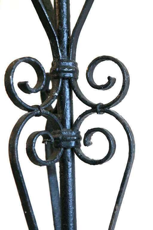 Pair of Iron Candlesticks For Sale 3