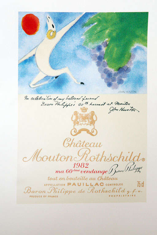 chateau mouton rothschild labels for sale