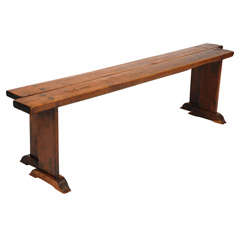 Pair of French Cherrywood Benches