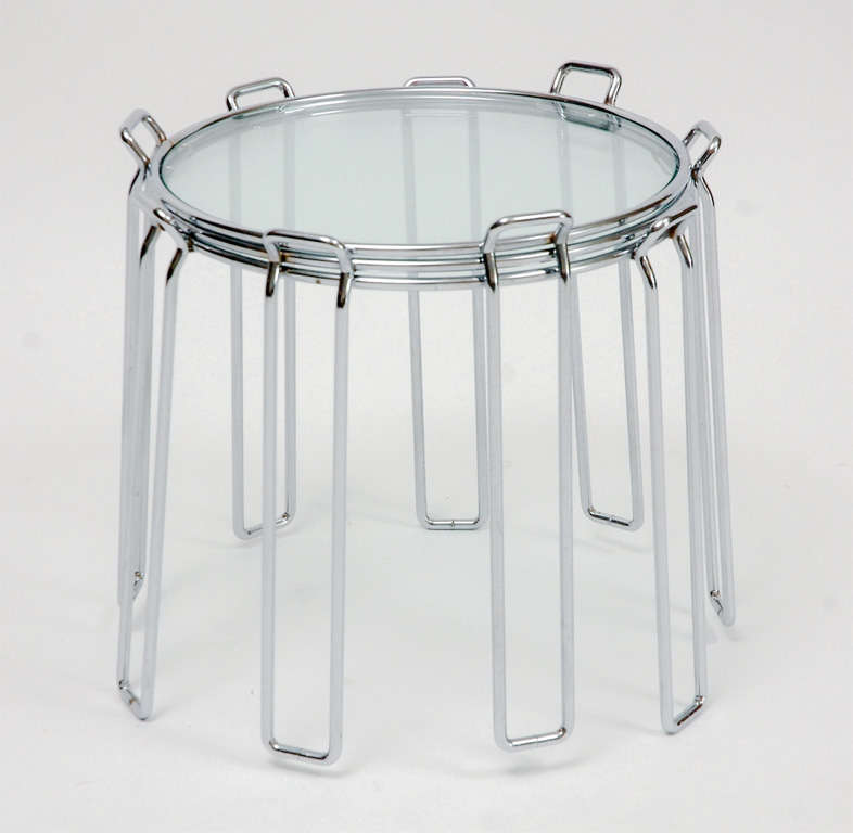Set of 3 Hairpin Leg Nesting Tables at 1stDibs
