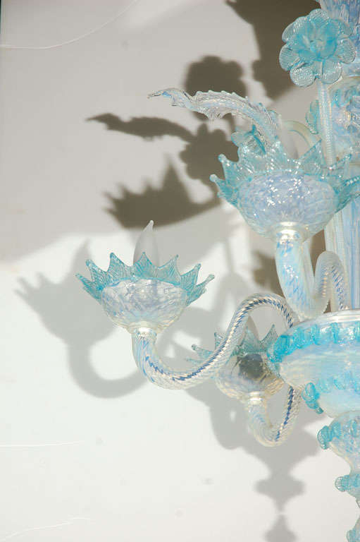 murano glass chandelier vintage