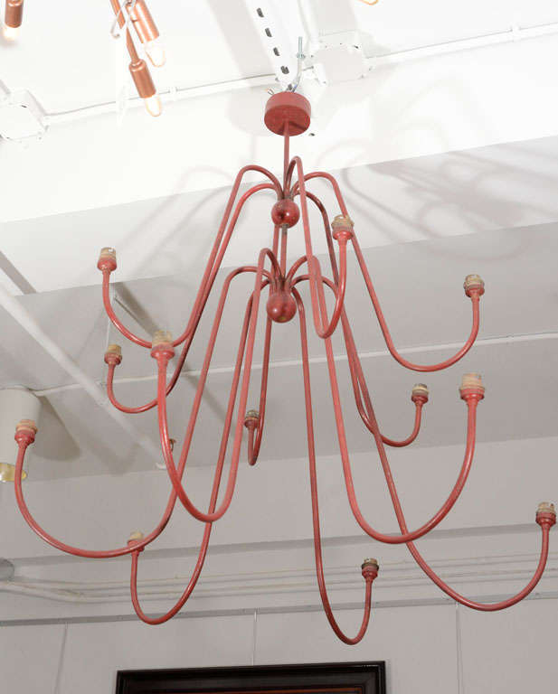 beautiful and rare chandelier by Jean Royere, need rewired, original conditions