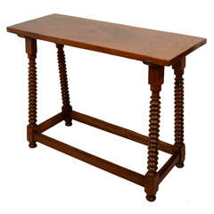 Walnut Console Table