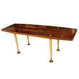 A Plalisander and Maple Wood Low Table