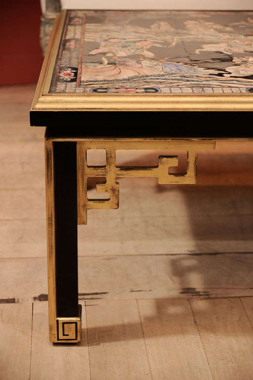 A Coromandel Panel Mounted as a Low Table For Sale 1