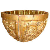 18th c. Carved And Gilded Bowl