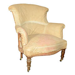 French Napoleon Chair with Turkish Roll Back