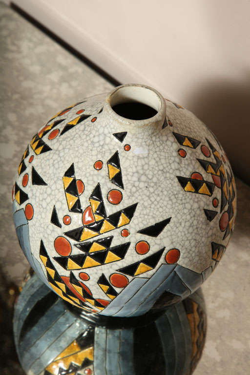 Boch Frères, Belgian Ceramic Vase 3