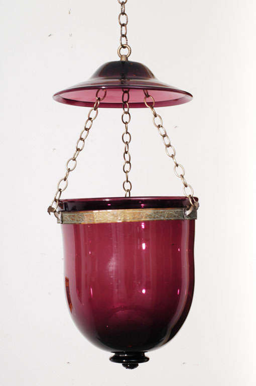 Amethyst Bell Jar Lantern
