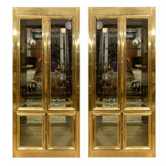 Brass Vitrine Cabinet