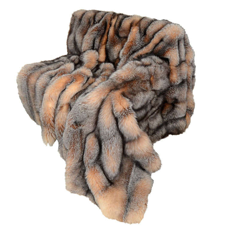 Fox Fur Throw For Sale at 1stDibs
