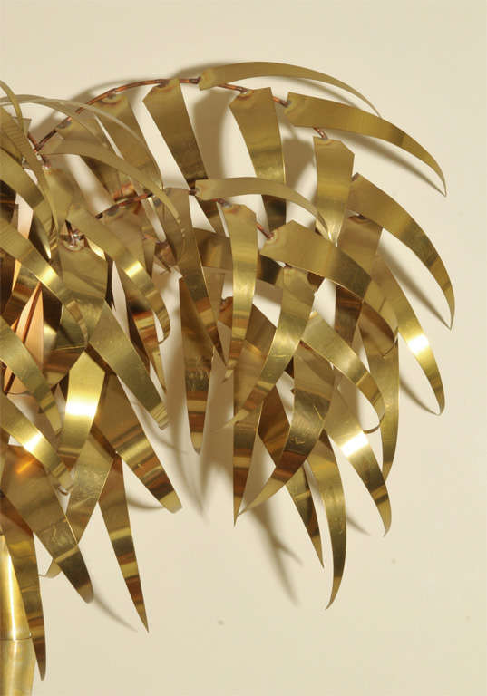 D'Haeseleer brass metal tree wall sculpture