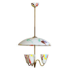 Murano Glass "Modern Art" Chandelier