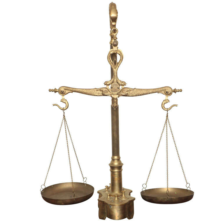 1920's Bronze and Brass Scale