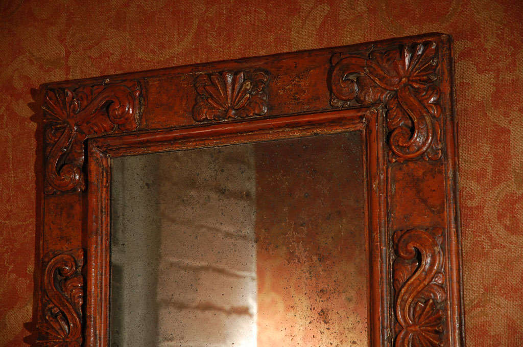 18th Century Italian Baroque Mirror In Good Condition For Sale In Los Angeles, CA