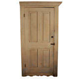 Used EARLY 19THC ONE DOOR CUPBOARD IN ORIGINAL CREAM OVER BLUE PAINT