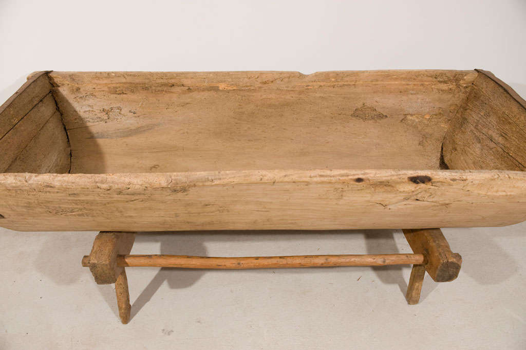 18th Century and Earlier Large Grain Trough on stand