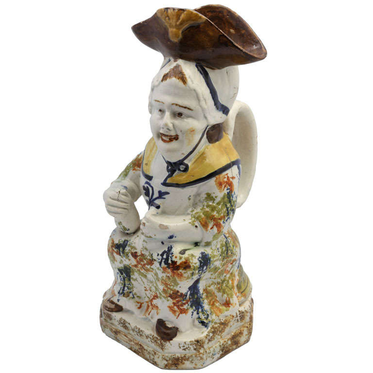 English Pearlware Martha Gunn Toby jug